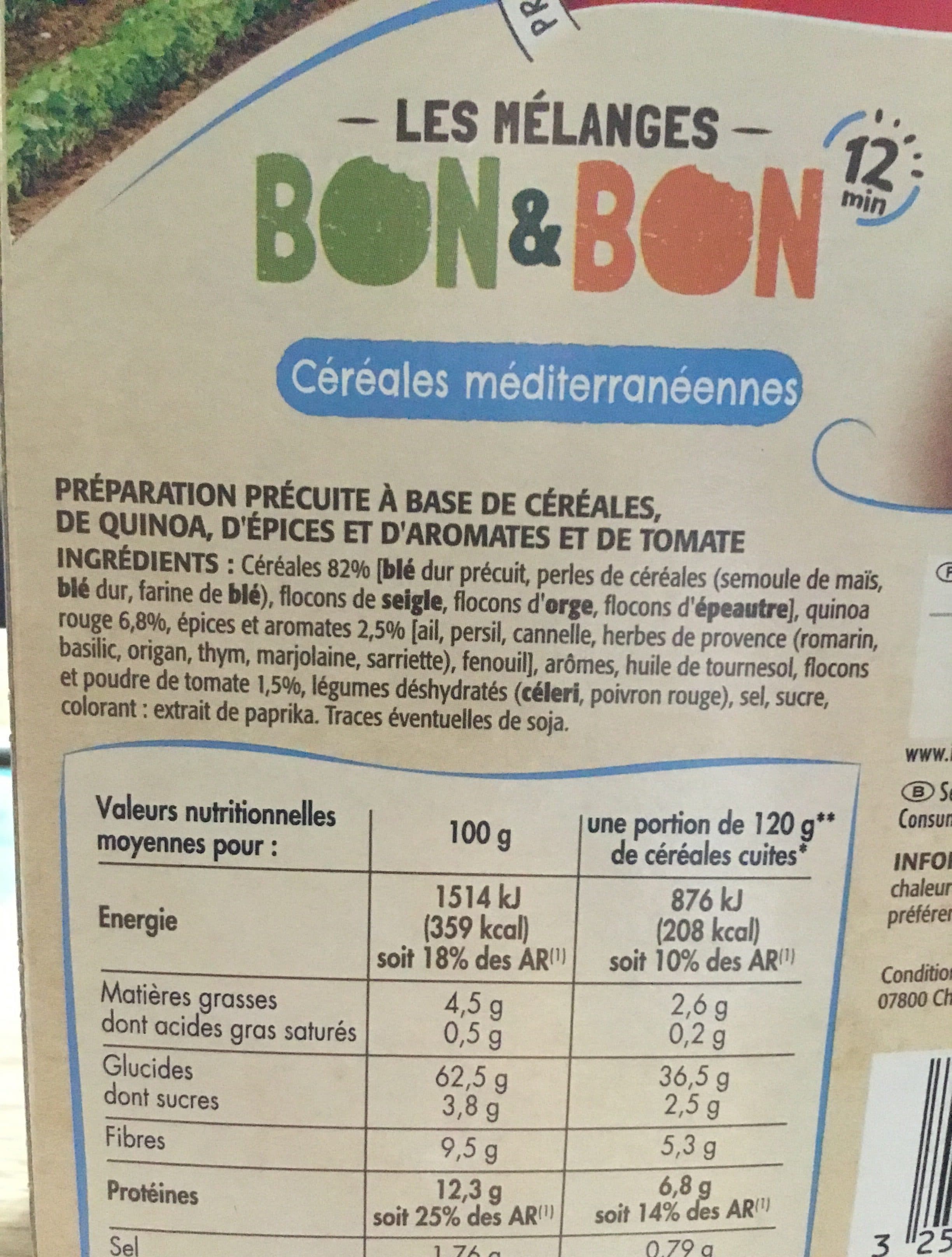 Saint eloi Les mélanges bon & bon - céréales méditerranéennes packshot