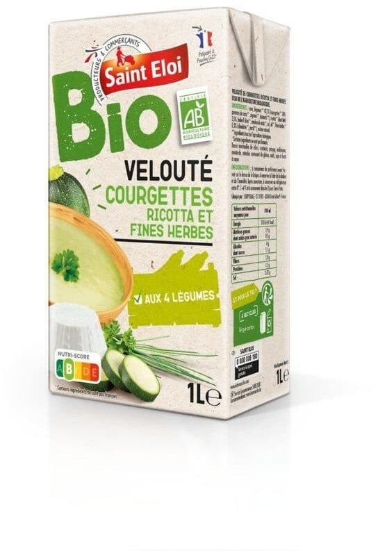Saint eloi Velouté de courgettes ricotta et fines herbes bio 1l packshot