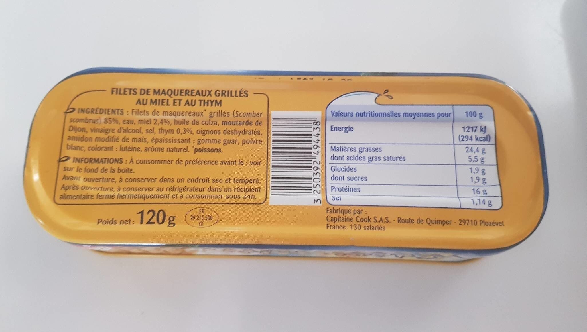 Odyssée Filets de maquereaux grillés sauce poivre 120g packshot