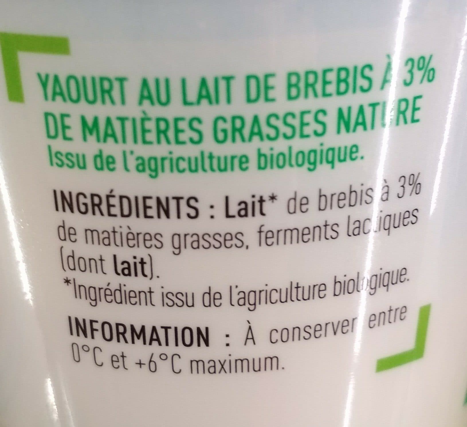 Netto yaourt brebis bio nature 2x125g packshot