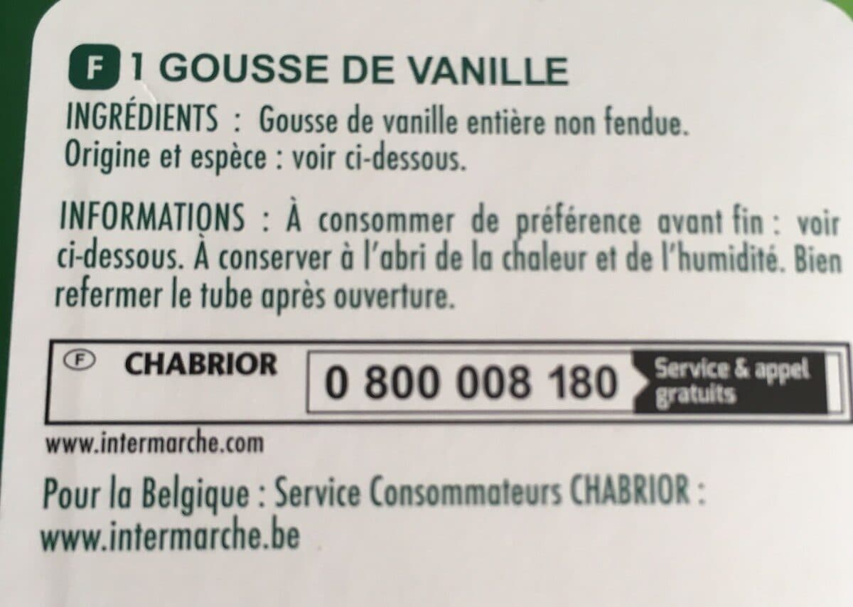 Chabrior Gousse de vanille packshot