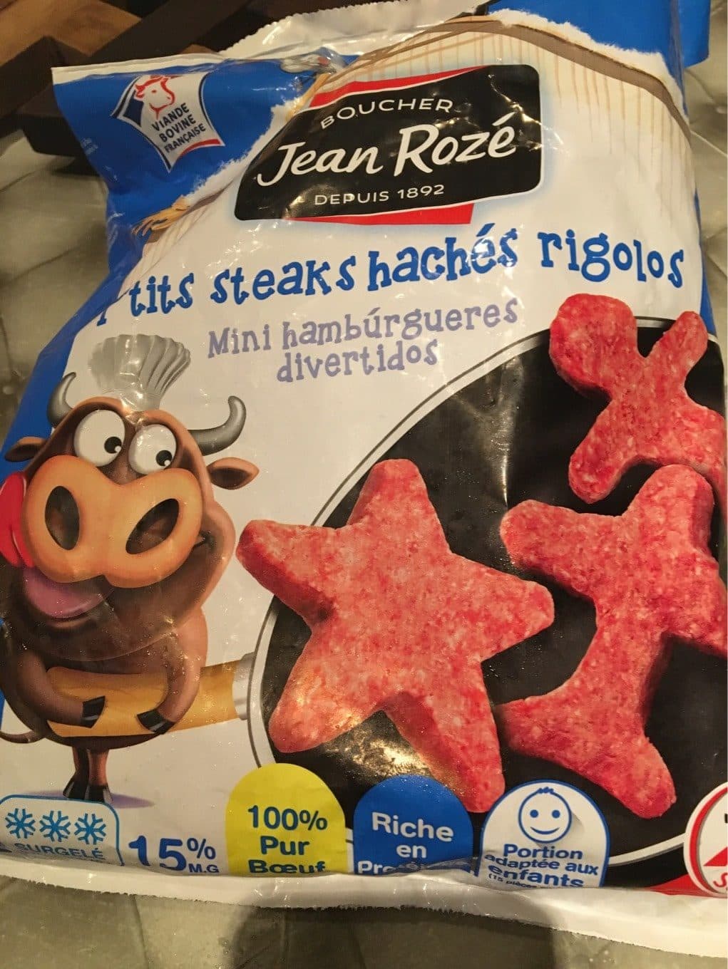 Intermarché P'tits Steaks Hachés Rigolos packshot