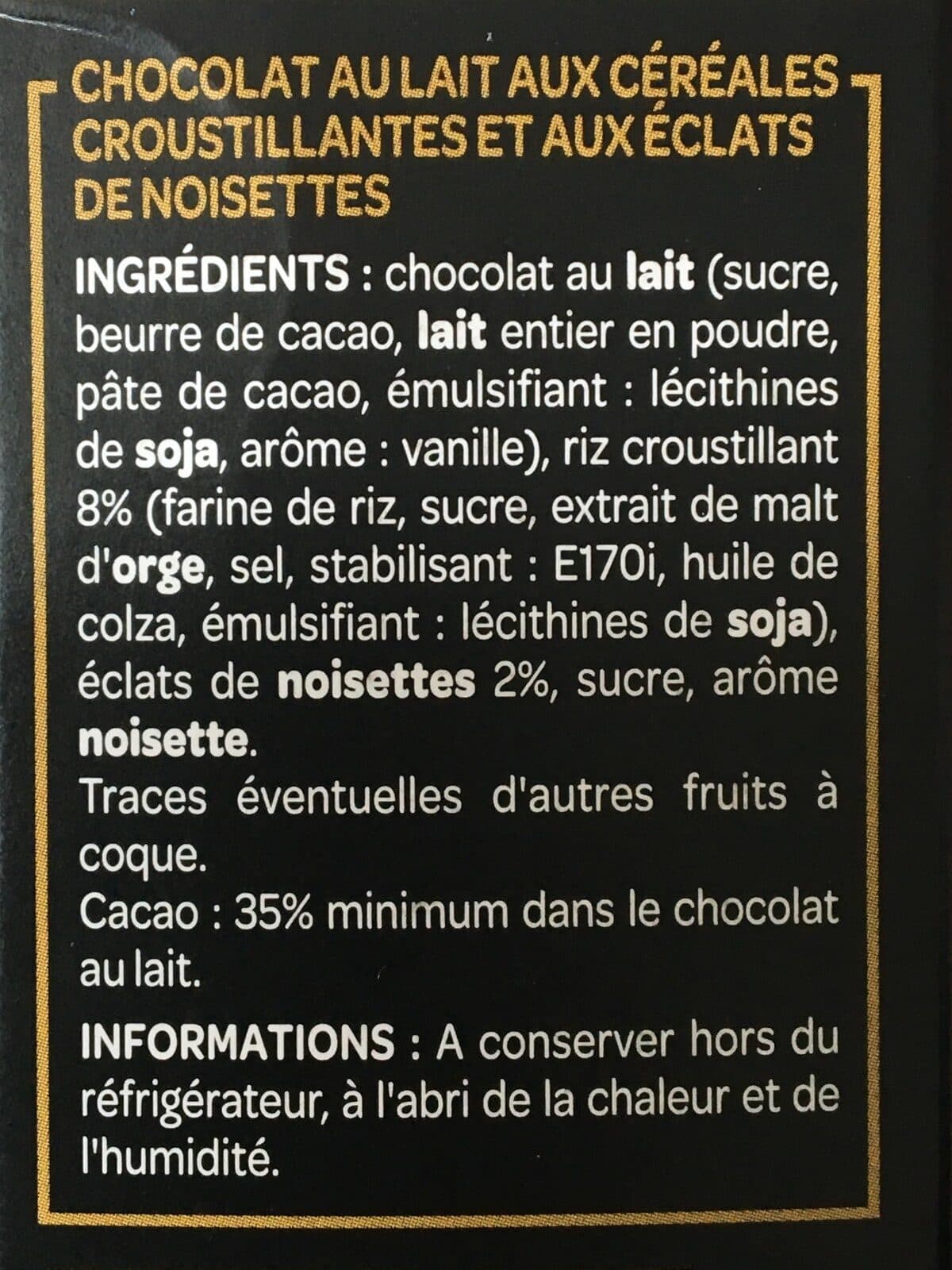 Open Food Facts Les Tuiles packshot