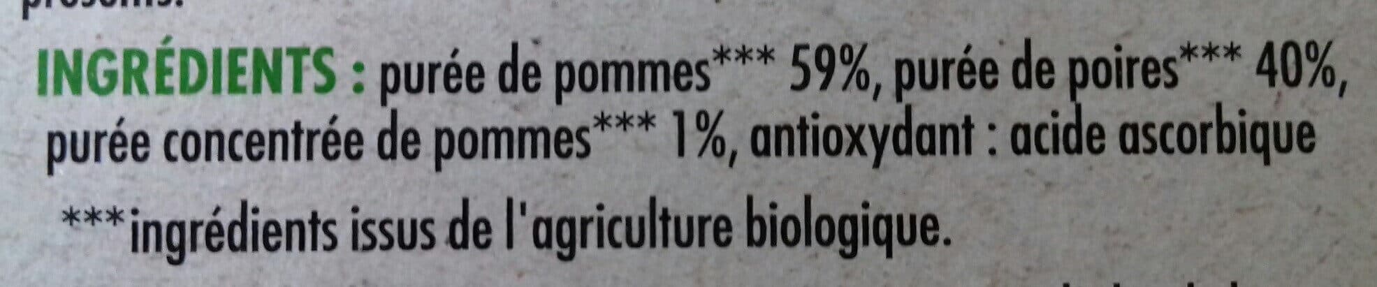 Paquito COUPELLES Purée de fruits Pommes poires SSA - BIO - 4 x 100 g packshot