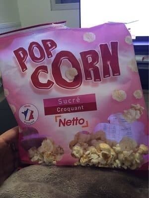 Netto Pop corn sucré packshot