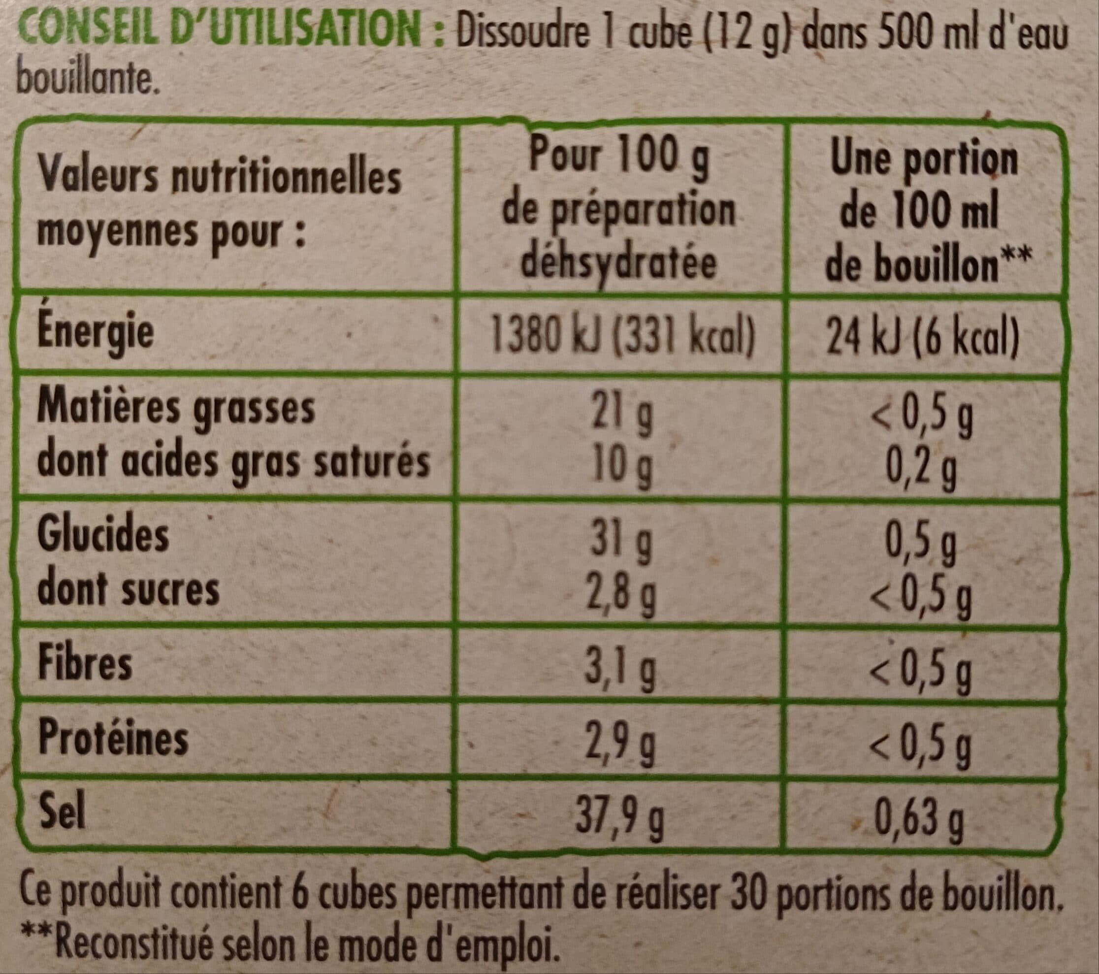 Bouton d'or Bouillon de legumes bio packshot