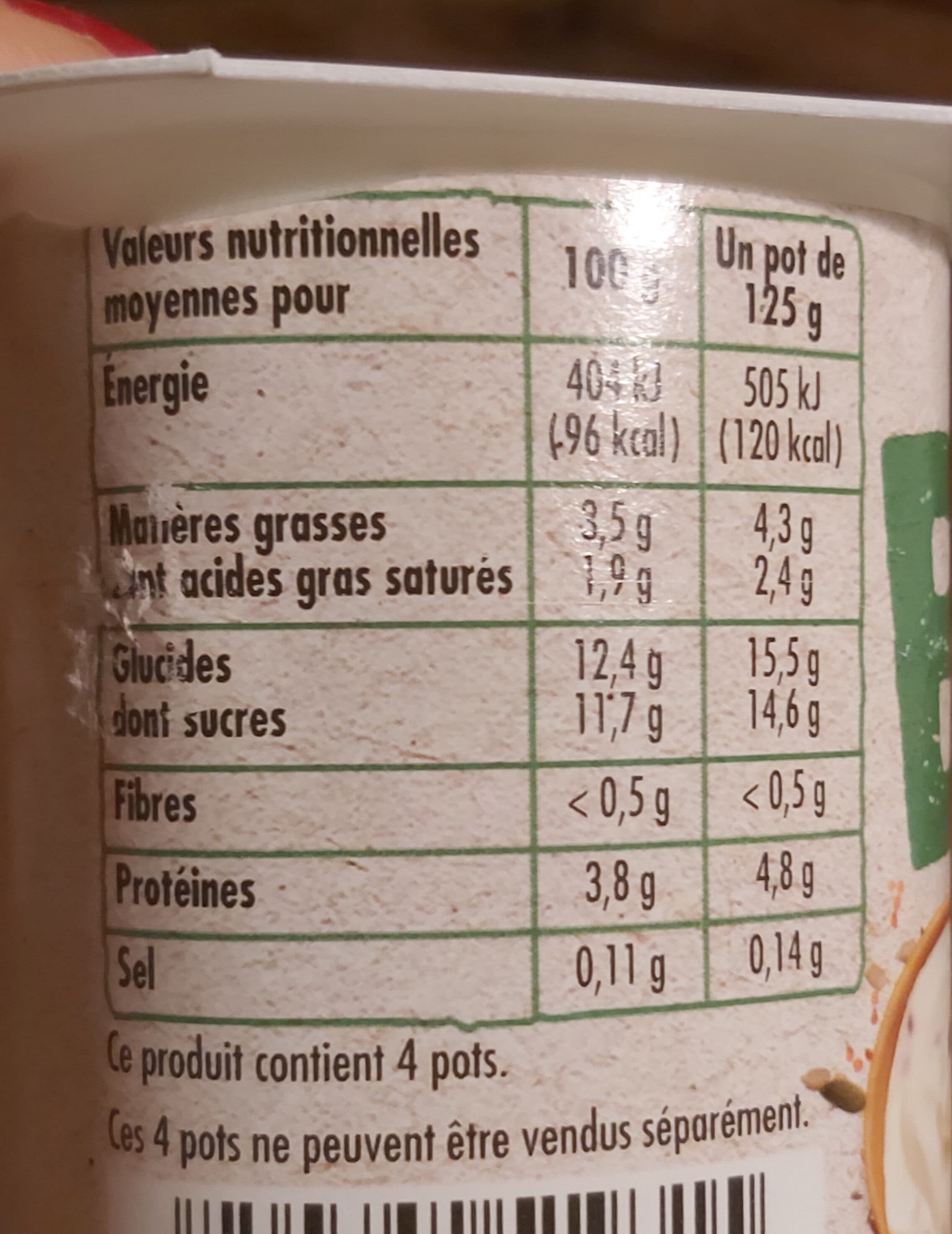 Pâturages Yaourt bio 5 graines & miel packshot
