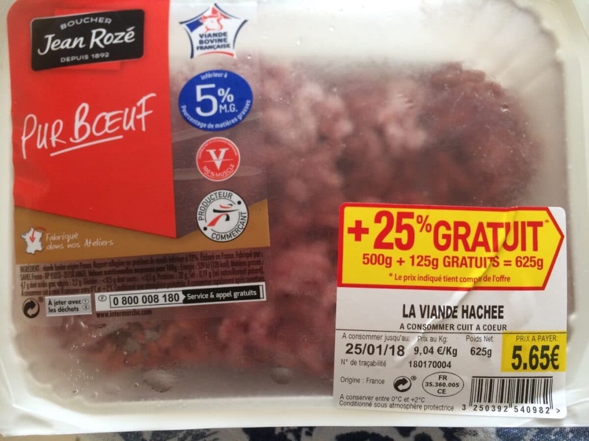 Jean Rozé Viande hachee de boeuf packshot