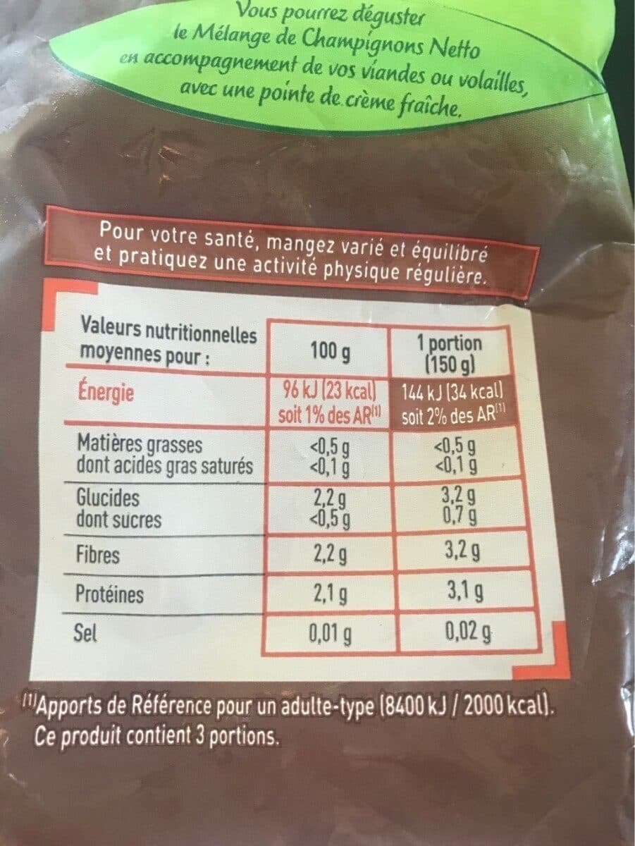 Netto MELANGE DE CHAMPIGNONS 450g packshot