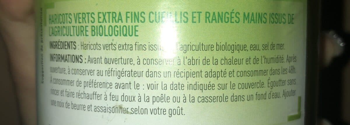 Open Food Facts Haricots verts extra fins packshot