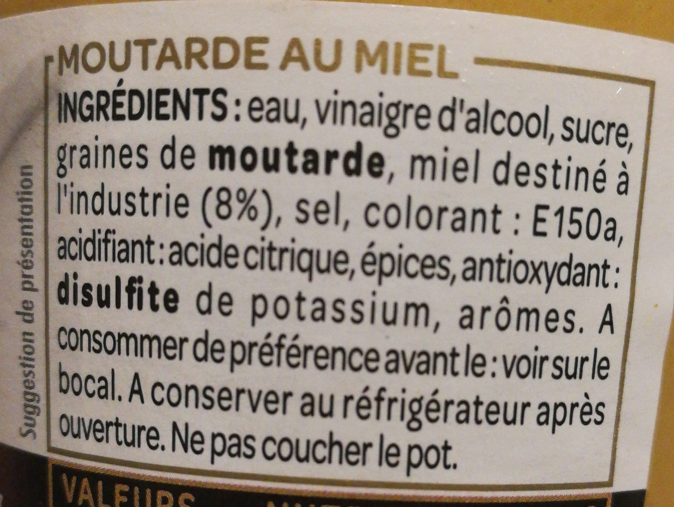 Intermarché Les Créations Moutarde au miel La Délicate packshot