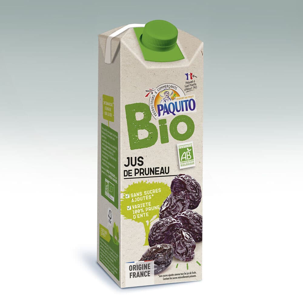 Paquito Pj pruneaux bio brique 75cl packshot