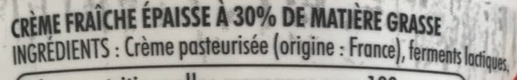 Pâturages Crème fraîche épaisse à 30% de matière grasse packshot