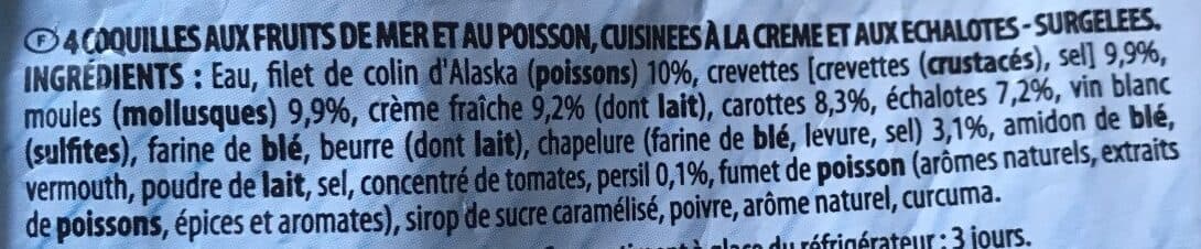 Monique ranou Coquilles aux fruits de mer et poisson *4 360g packshot