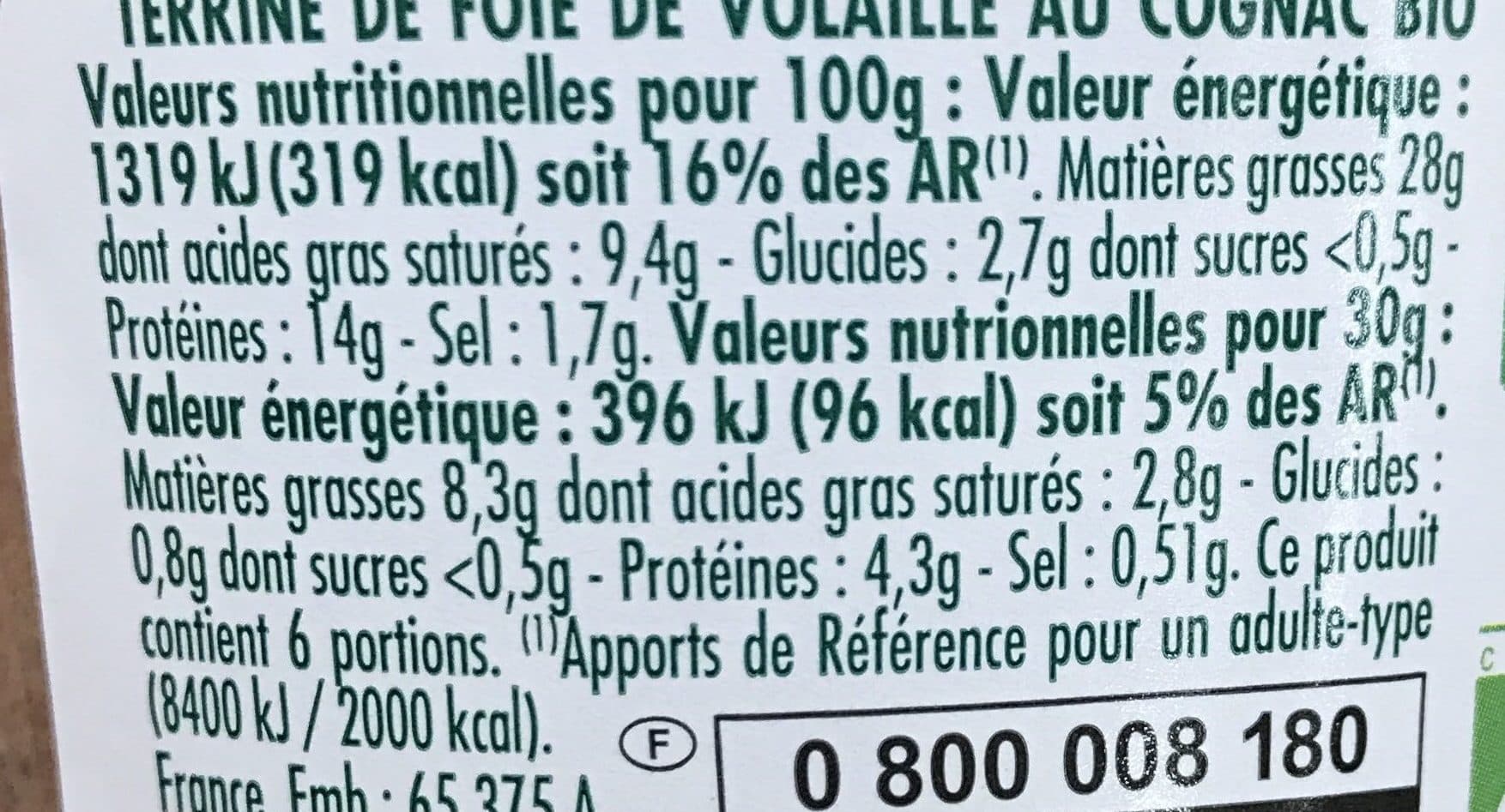 Monique ranou Terrine de foie de volaille - BIO packshot
