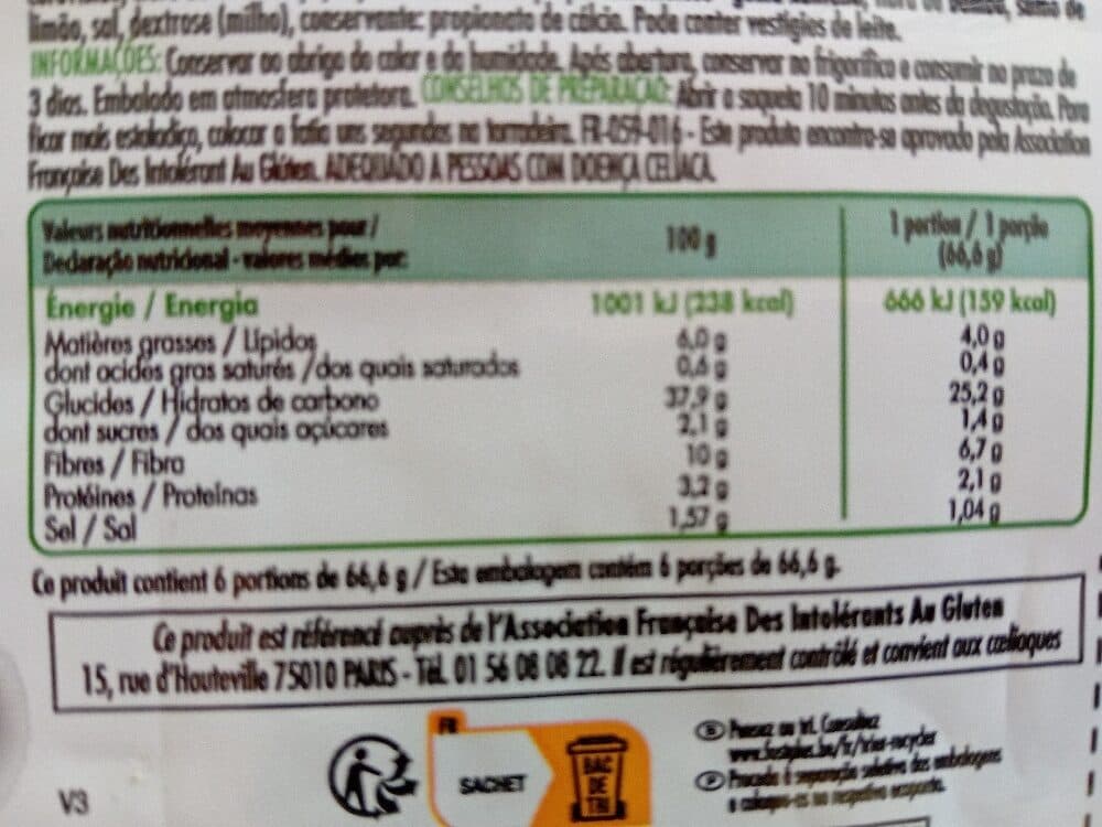 Regain Pain campagnard sans gluten - 400g packshot