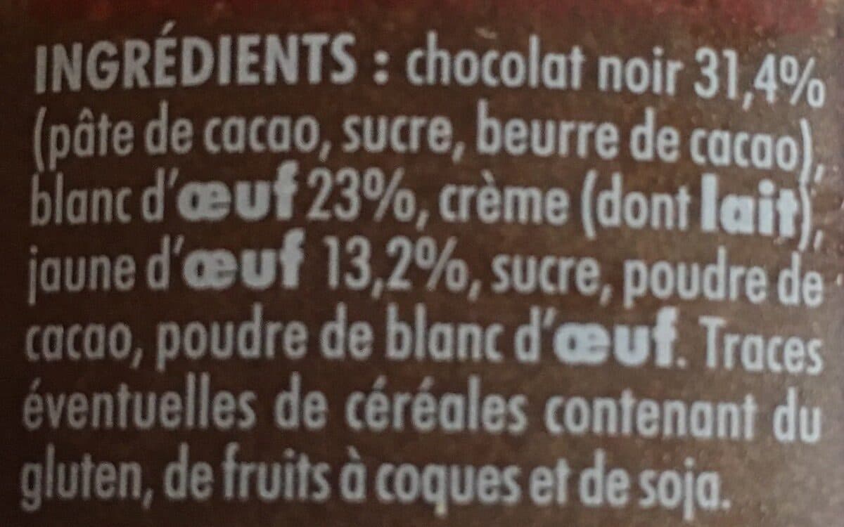 Pâturages Mousse au chocolat noir essentiel 280g packshot