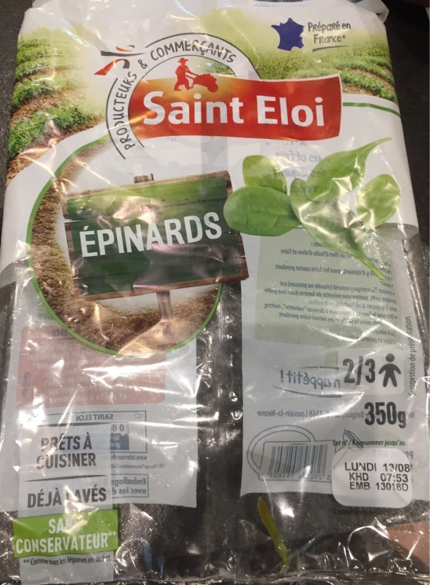 Intermarché Epinards packshot