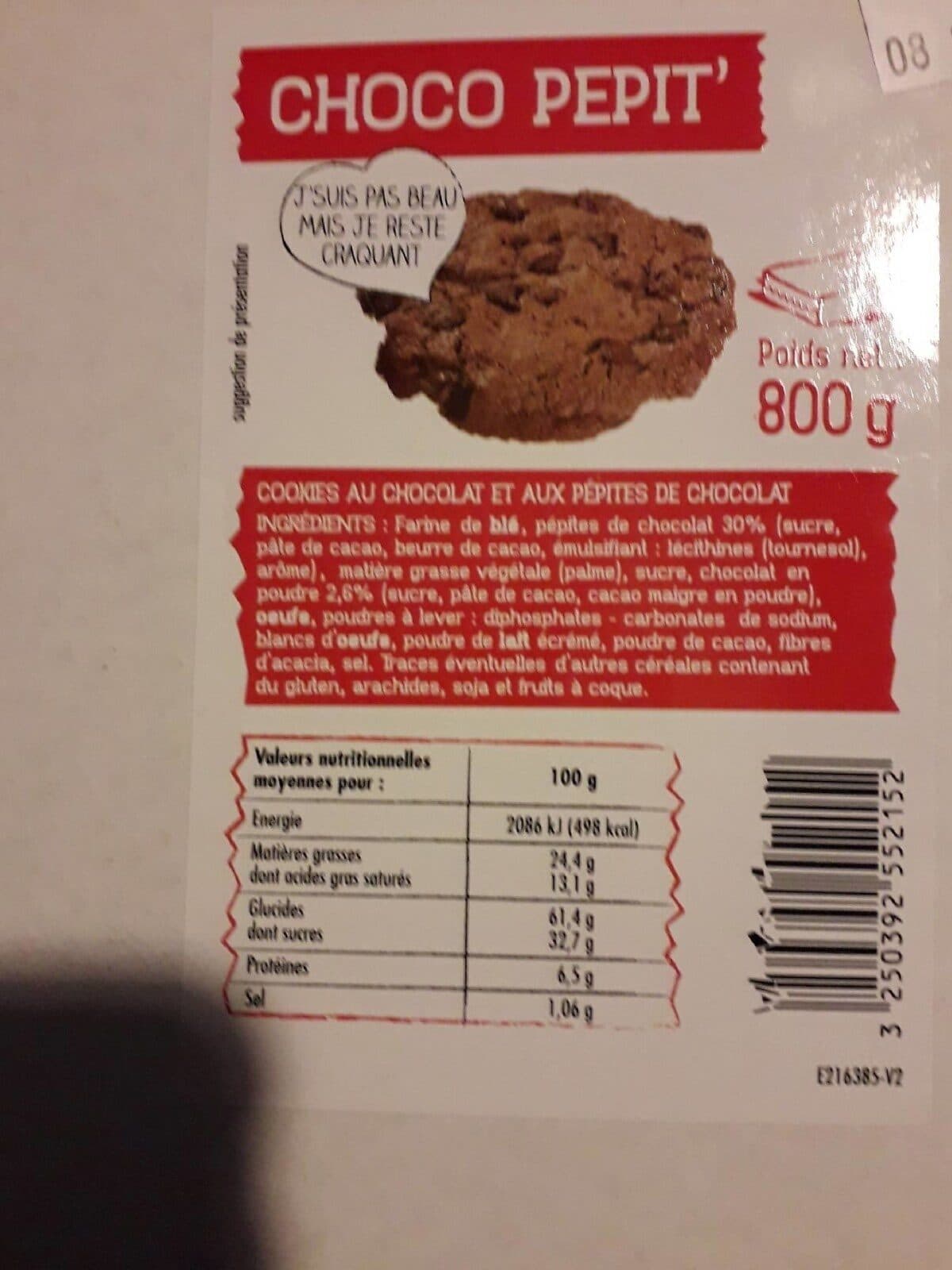 Open Food Facts Choco pepit' packshot