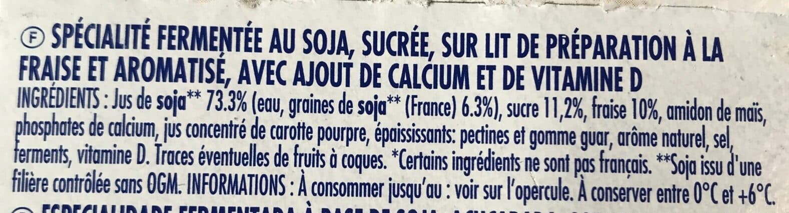 Pâturages Soja sur lit de fraises packshot