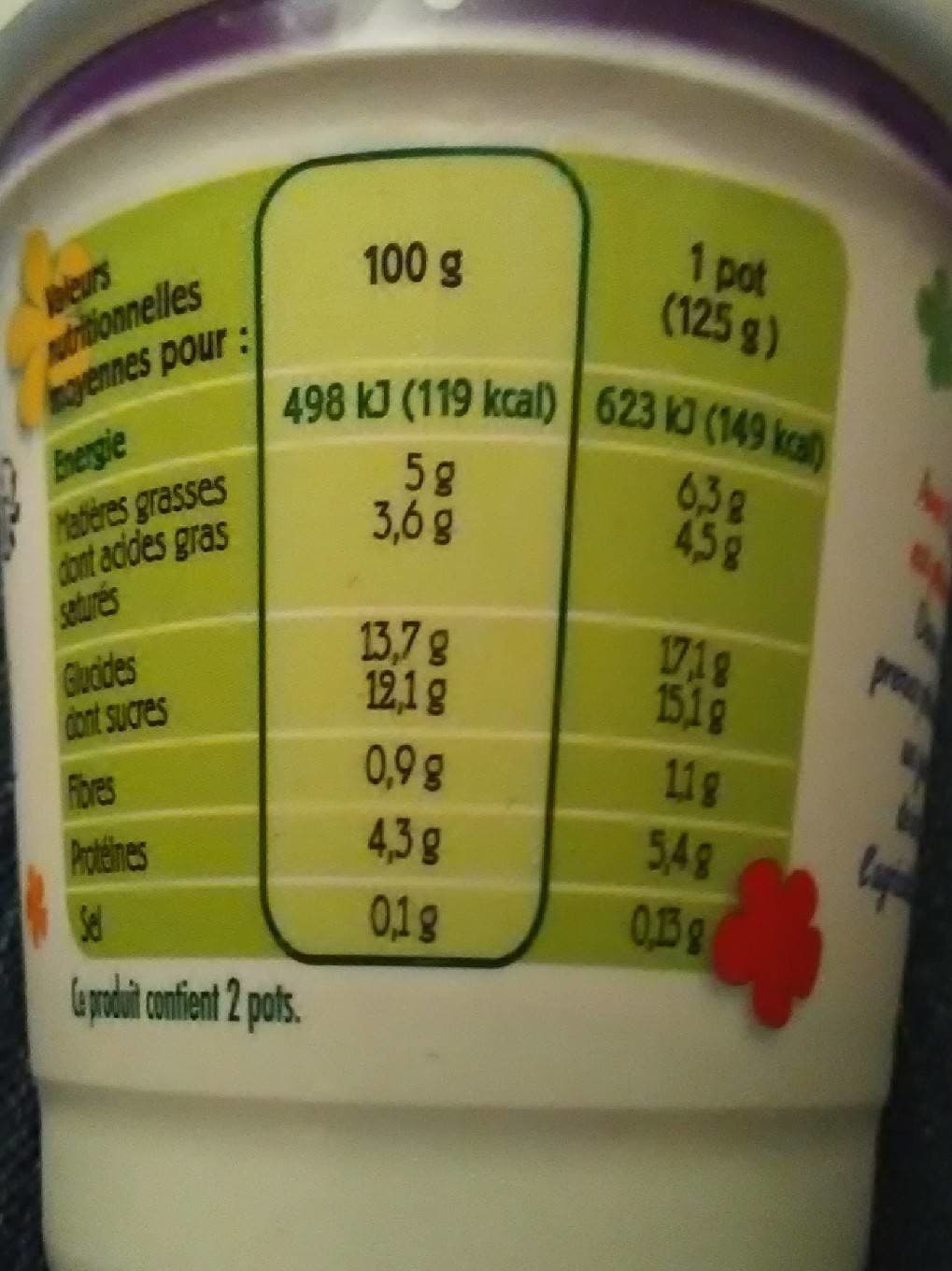 Paturages Yaourt de brebis sur lit de myrtille bio 2x125g packshot