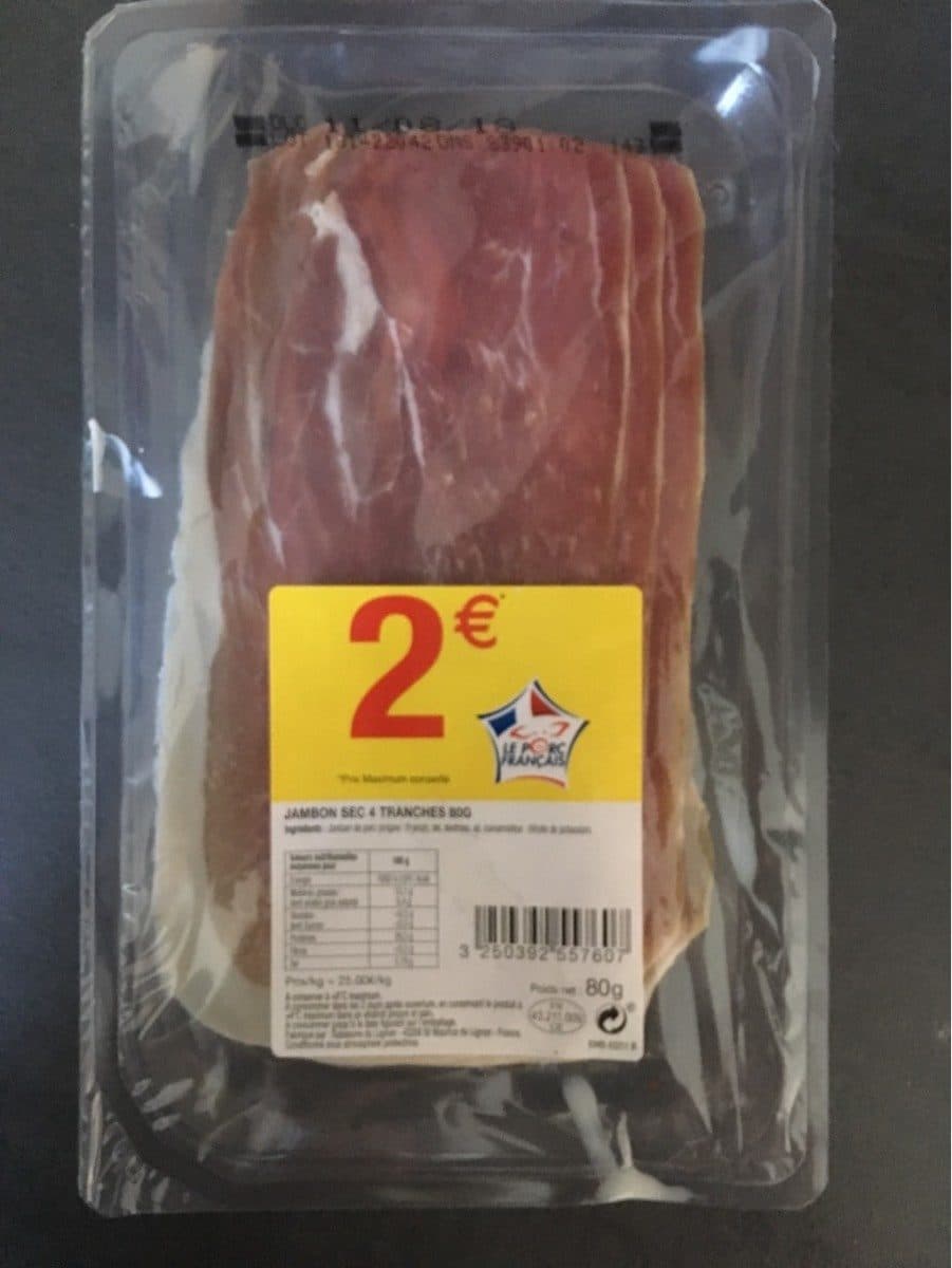 Open Food Facts Jambon sec francais packshot