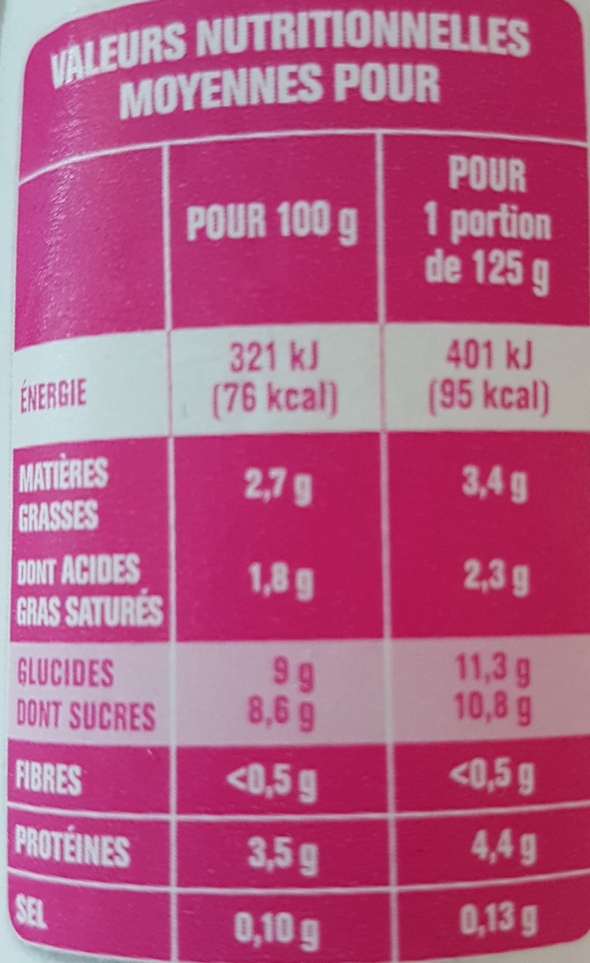 pâturages Yaourt fraise packshot