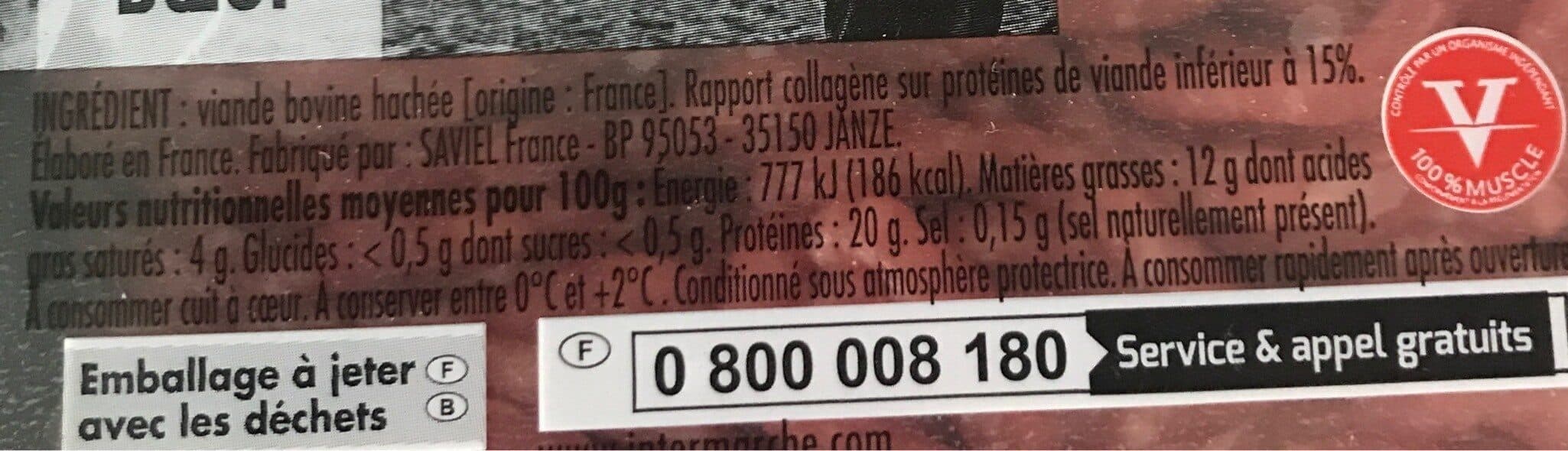 Jean Rozé Viande hachée charolaise 12% mg packshot
