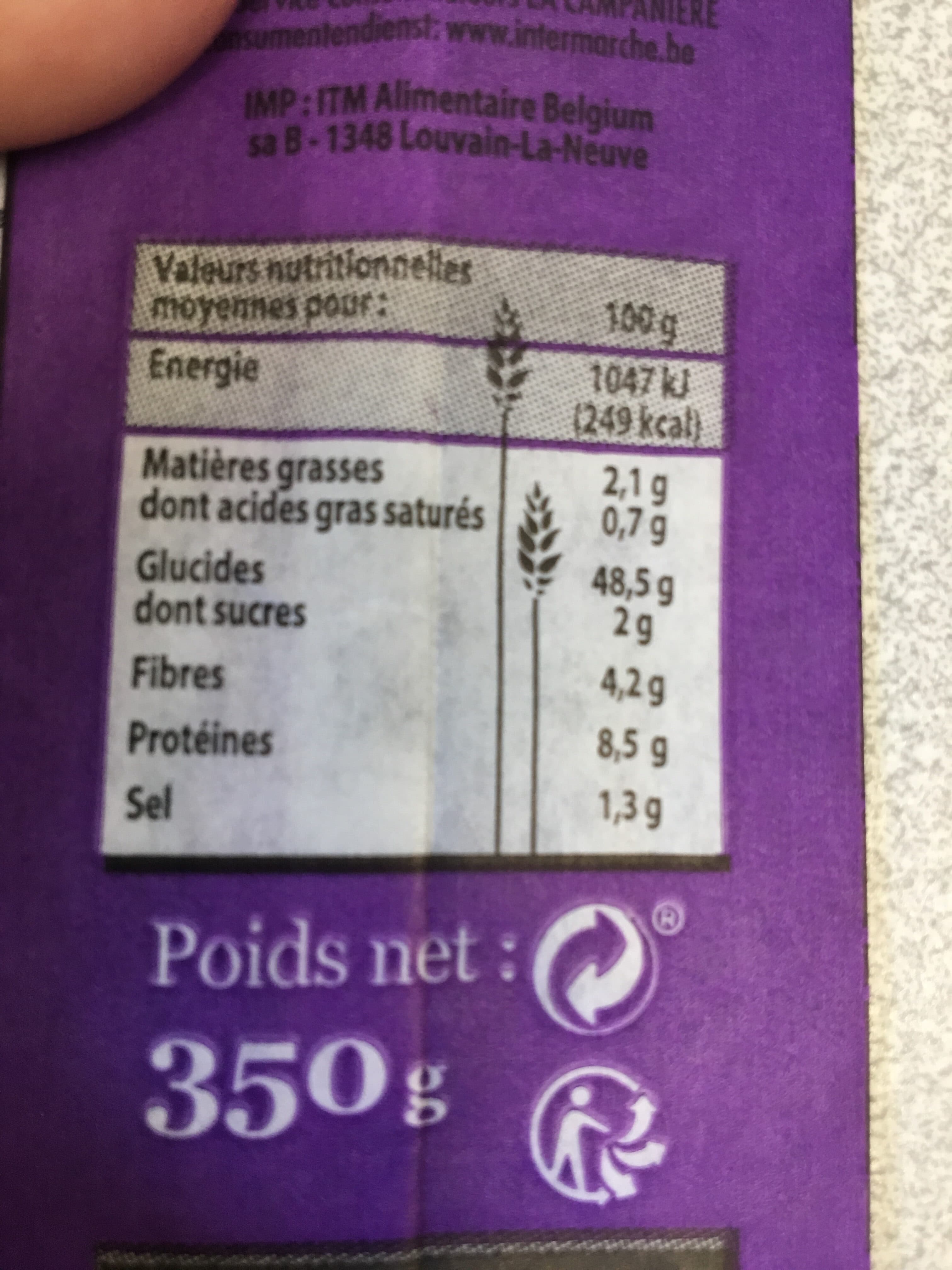 Intermarché Pain paillasse aux céréales packshot