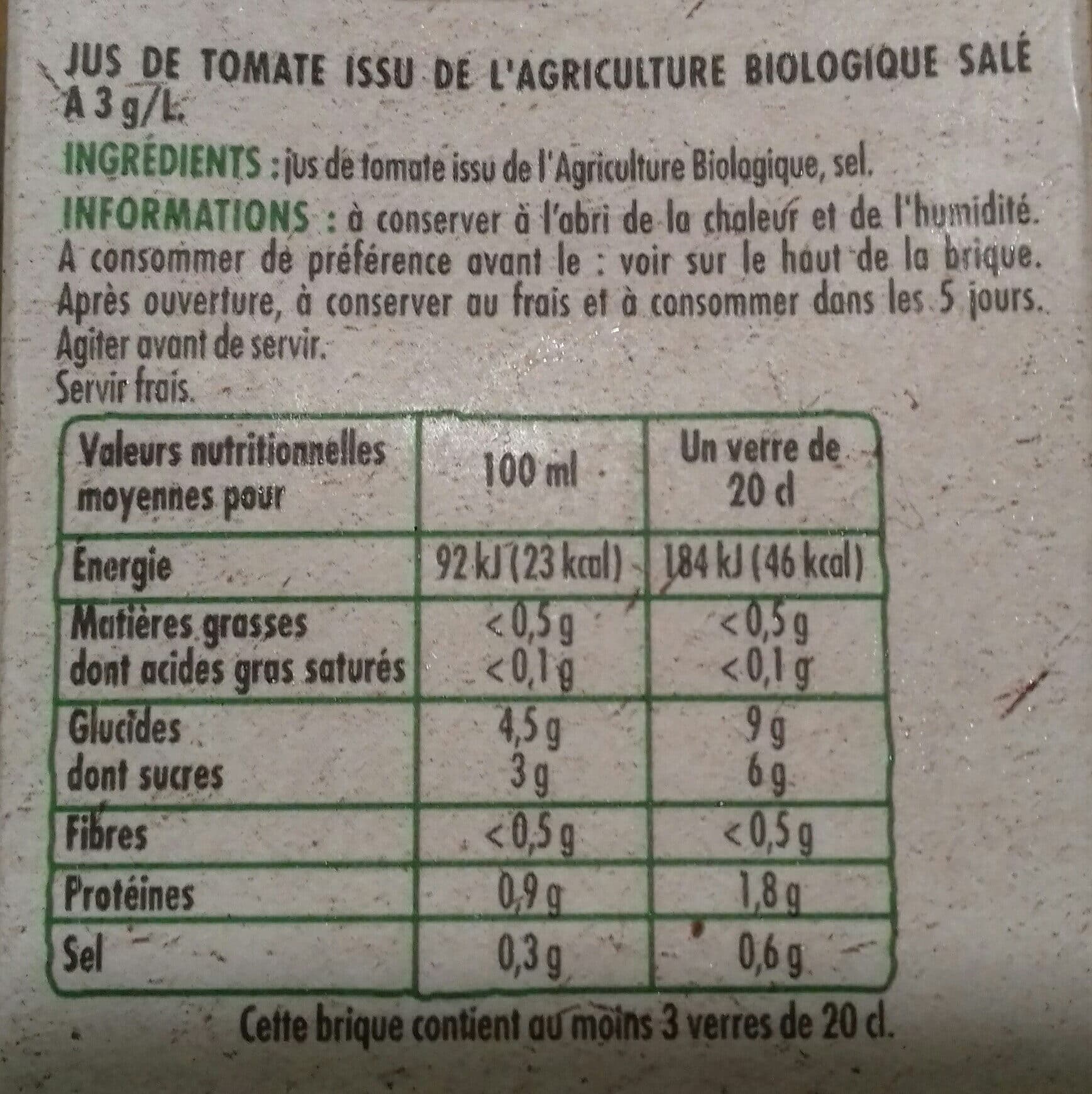 Paquito Pj tomate bio brique 75cl packshot
