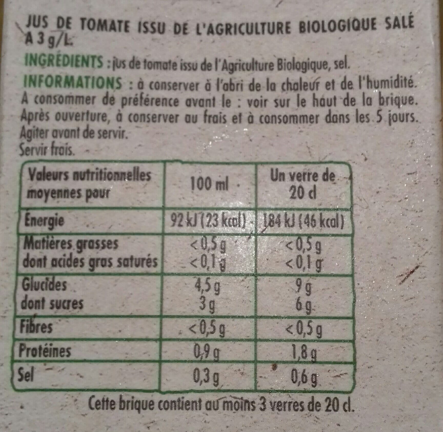 Paquito Pj tomate bio brique 75cl packshot