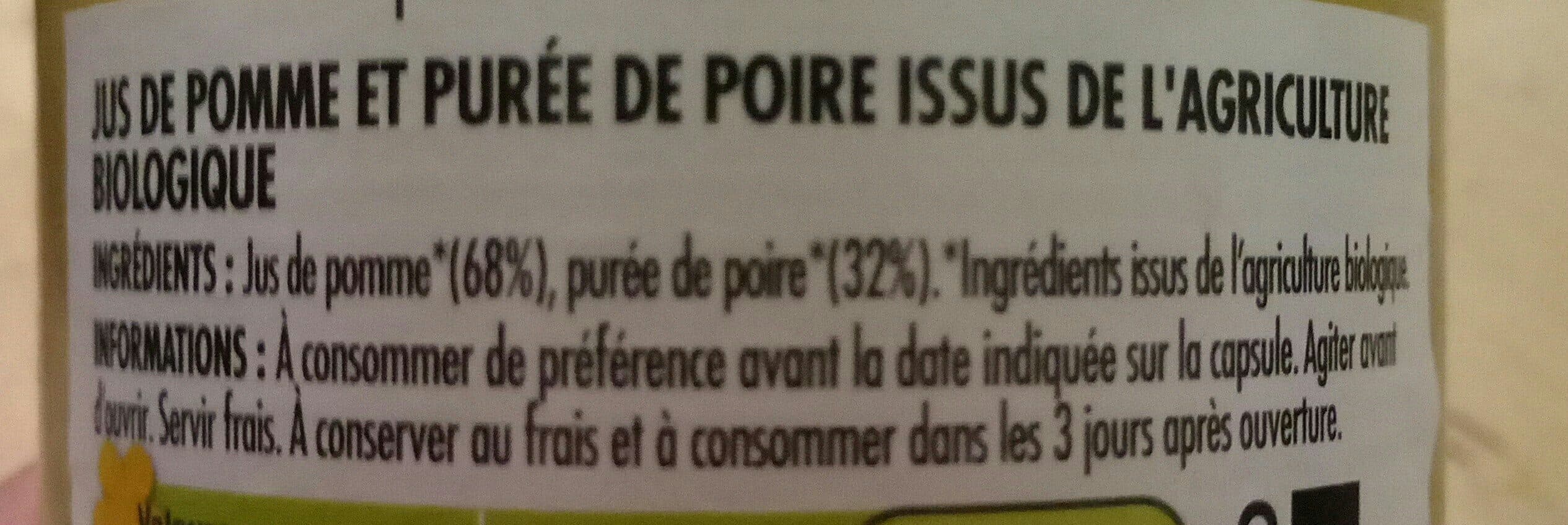 Paquito Pj pomme poire bio brique 75cl packshot