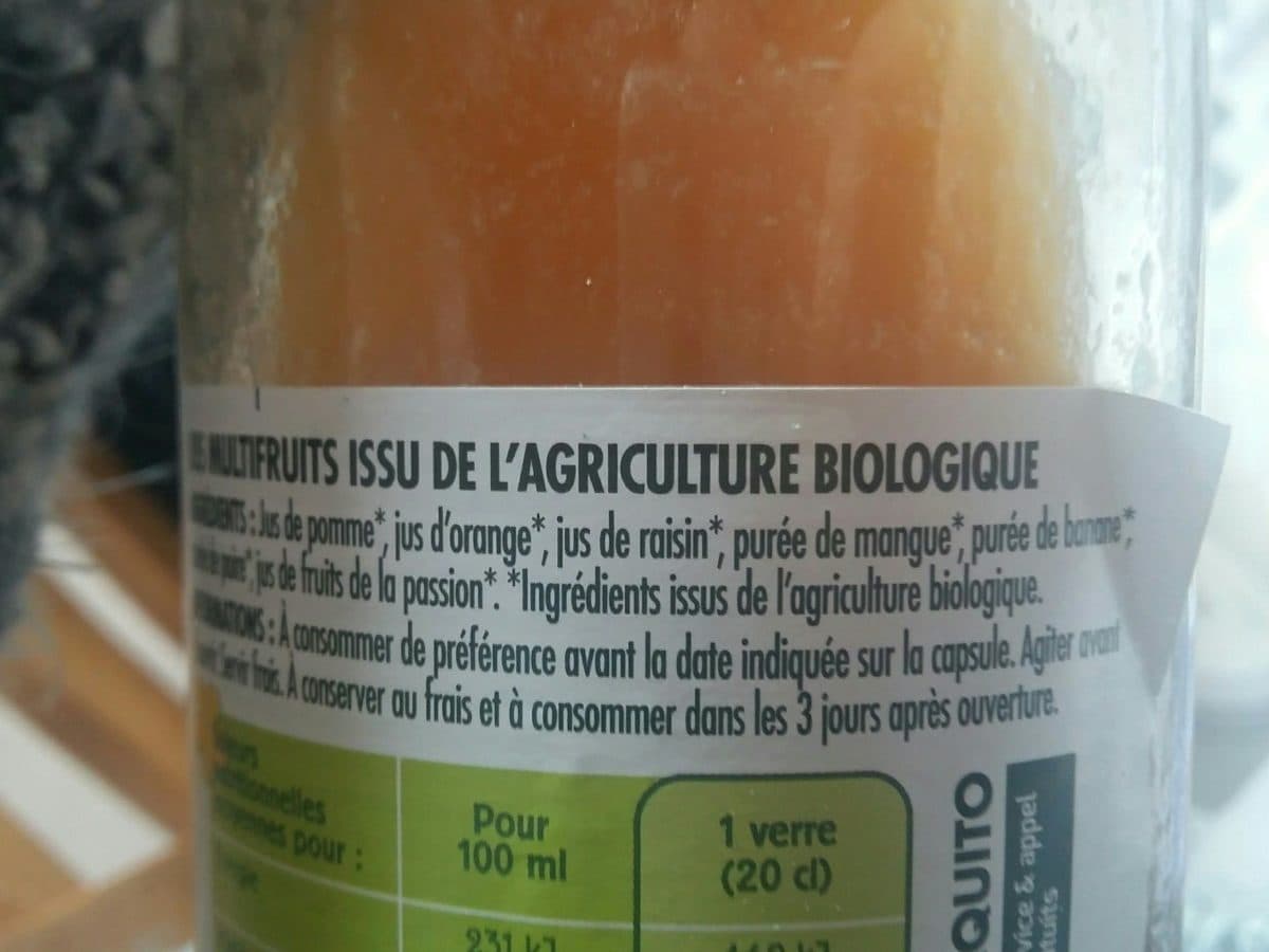 Paquito Pj multifruit bio brique 75cl packshot