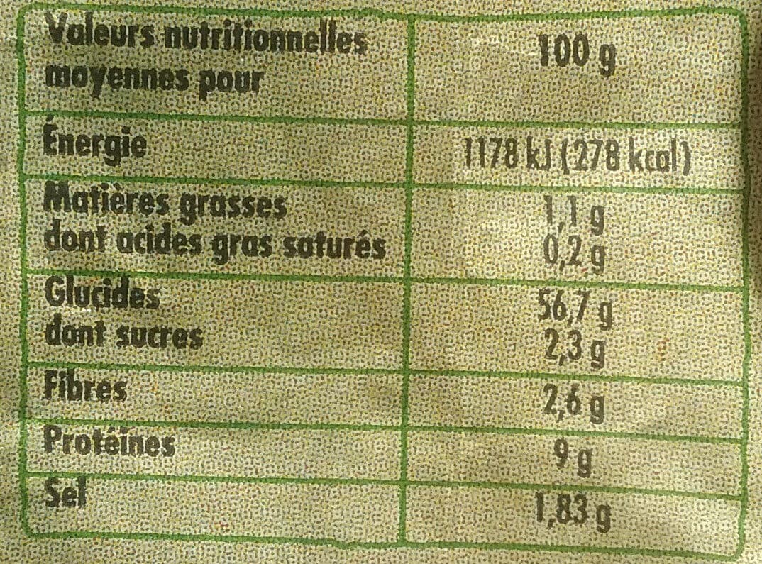 Open Food Facts Pain pavé packshot