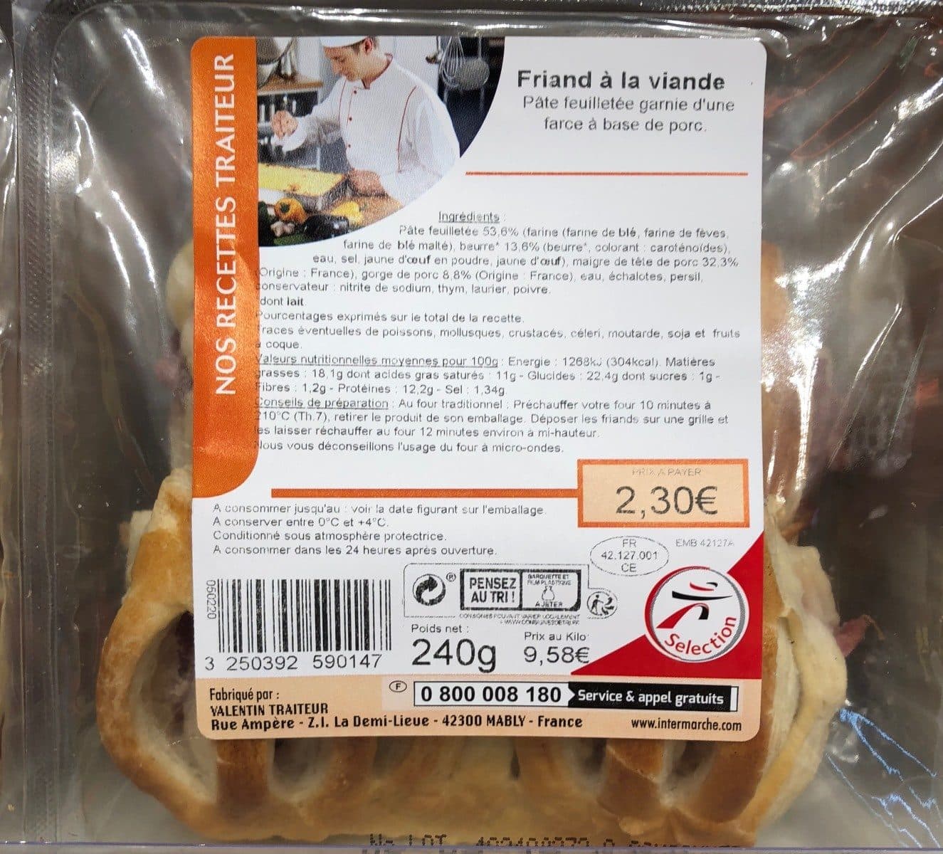Open Food Facts Friand à la viande packshot
