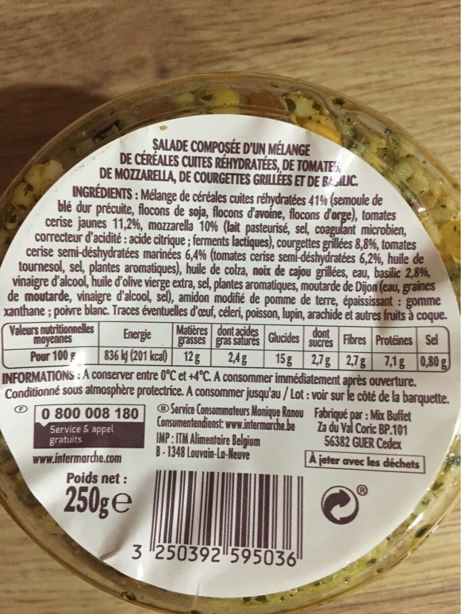 Monique ranou Mélange de céréales façon pesto & billes de mozza packshot
