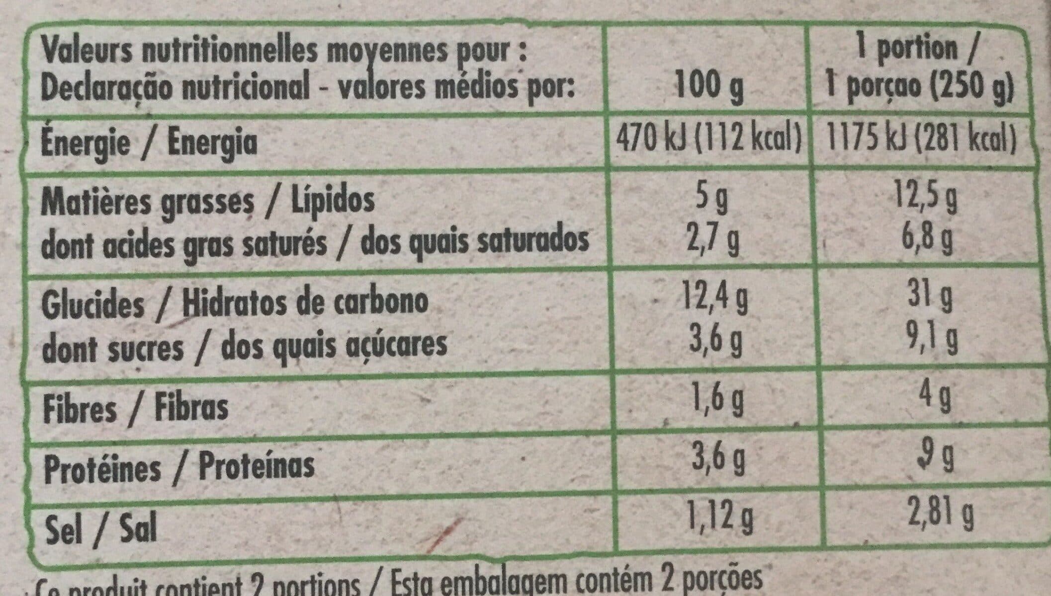 Monique ranou LASAGNES AUX LÉGUMES BIO 500g packshot