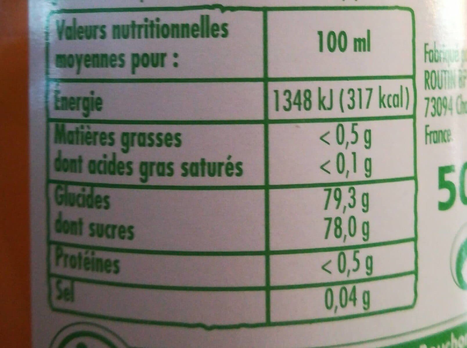 Paquito Sirop Pêche BIO packshot