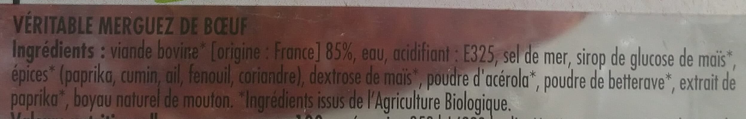 Intermarché Merguez Biologiques x5 250g packshot