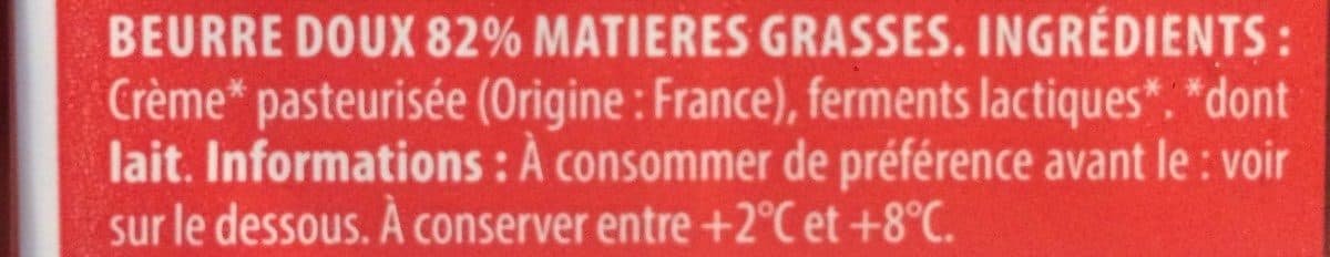 Intermarché Beurre doux packshot