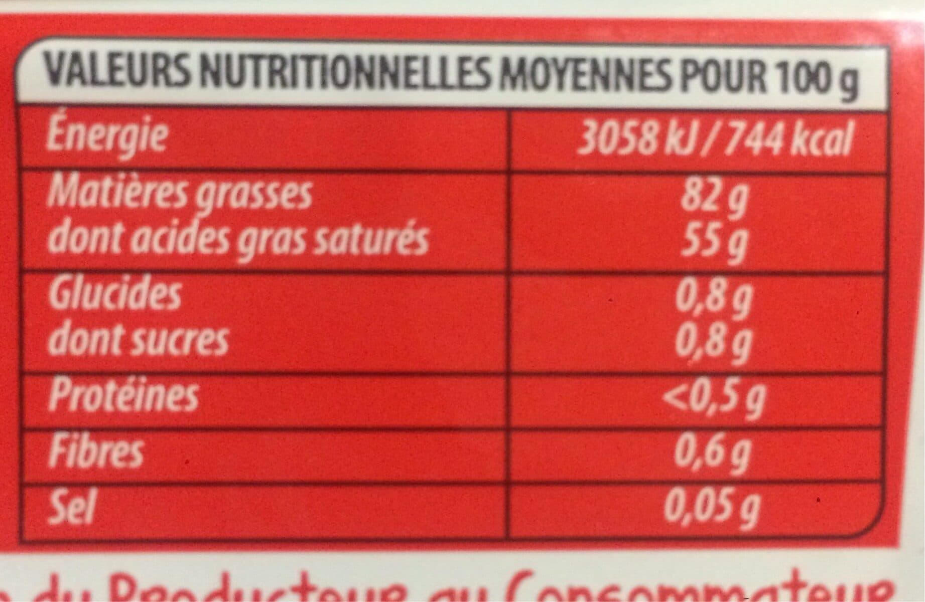 Intermarché Beurre doux packshot