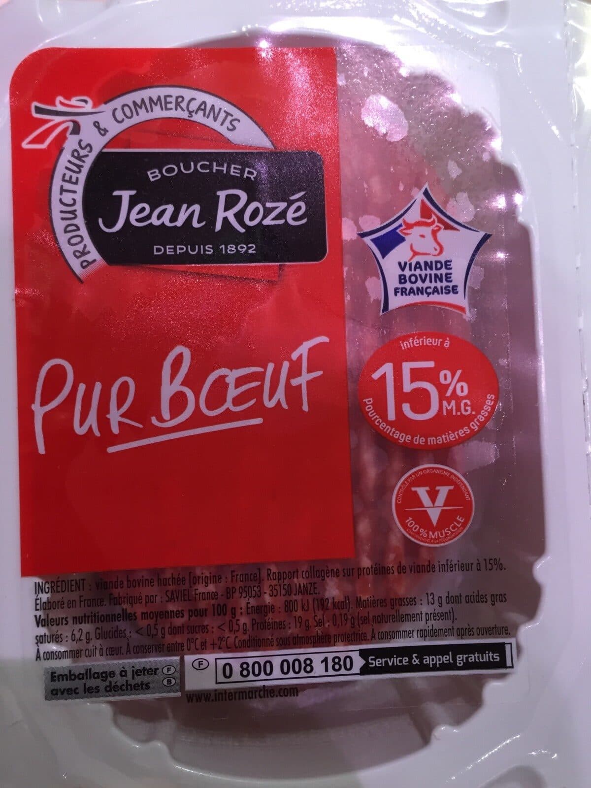 Jean Rozé Steak Hachés Jean rozé packshot