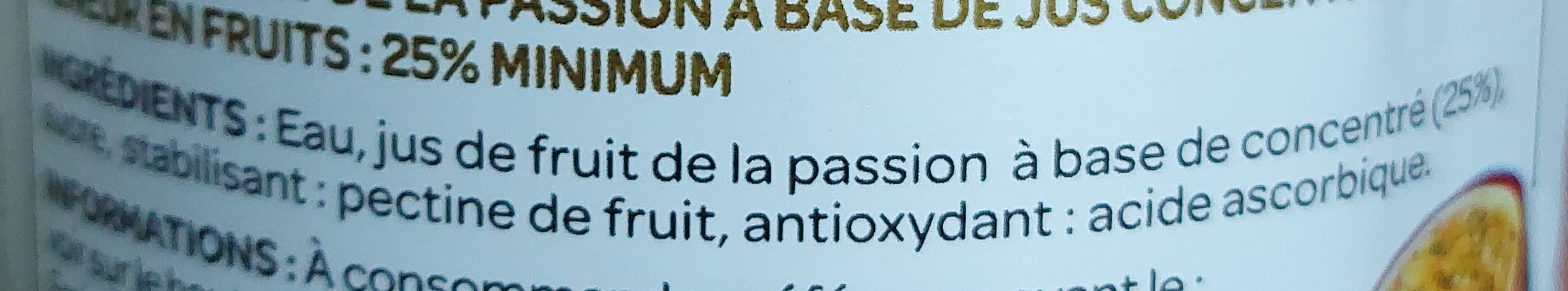 Les Créations Nectar Fruits de la passion packshot