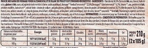 Monique ranou Croque monsieur poulet packshot