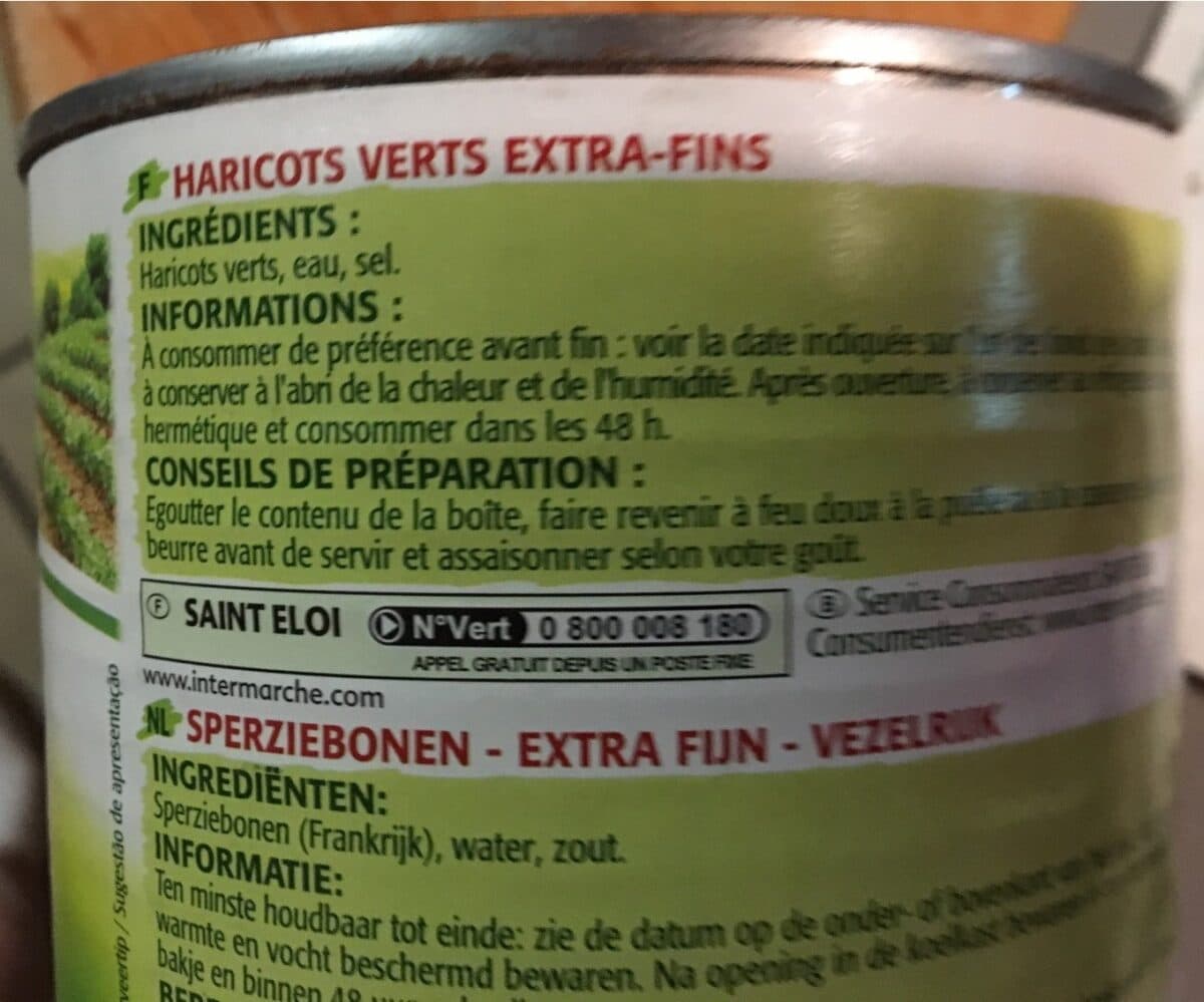 Open Food Facts Haricot vert packshot
