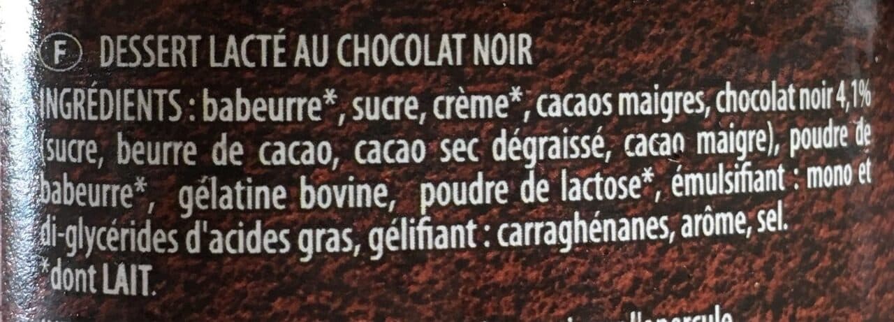 Pâturages Mousse au chocolat noir 4x60g packshot