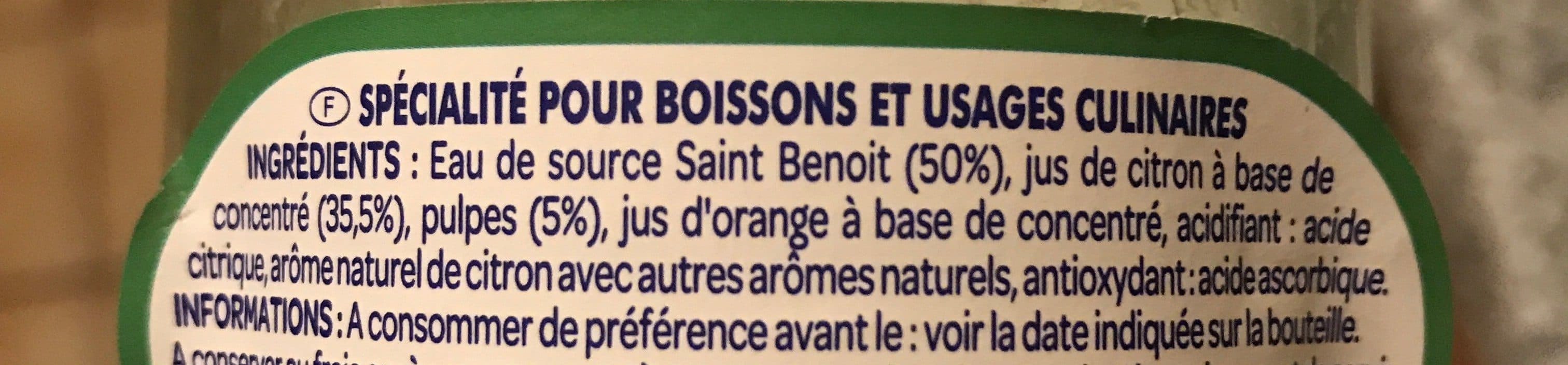 Open Food Facts Citron à diluer packshot