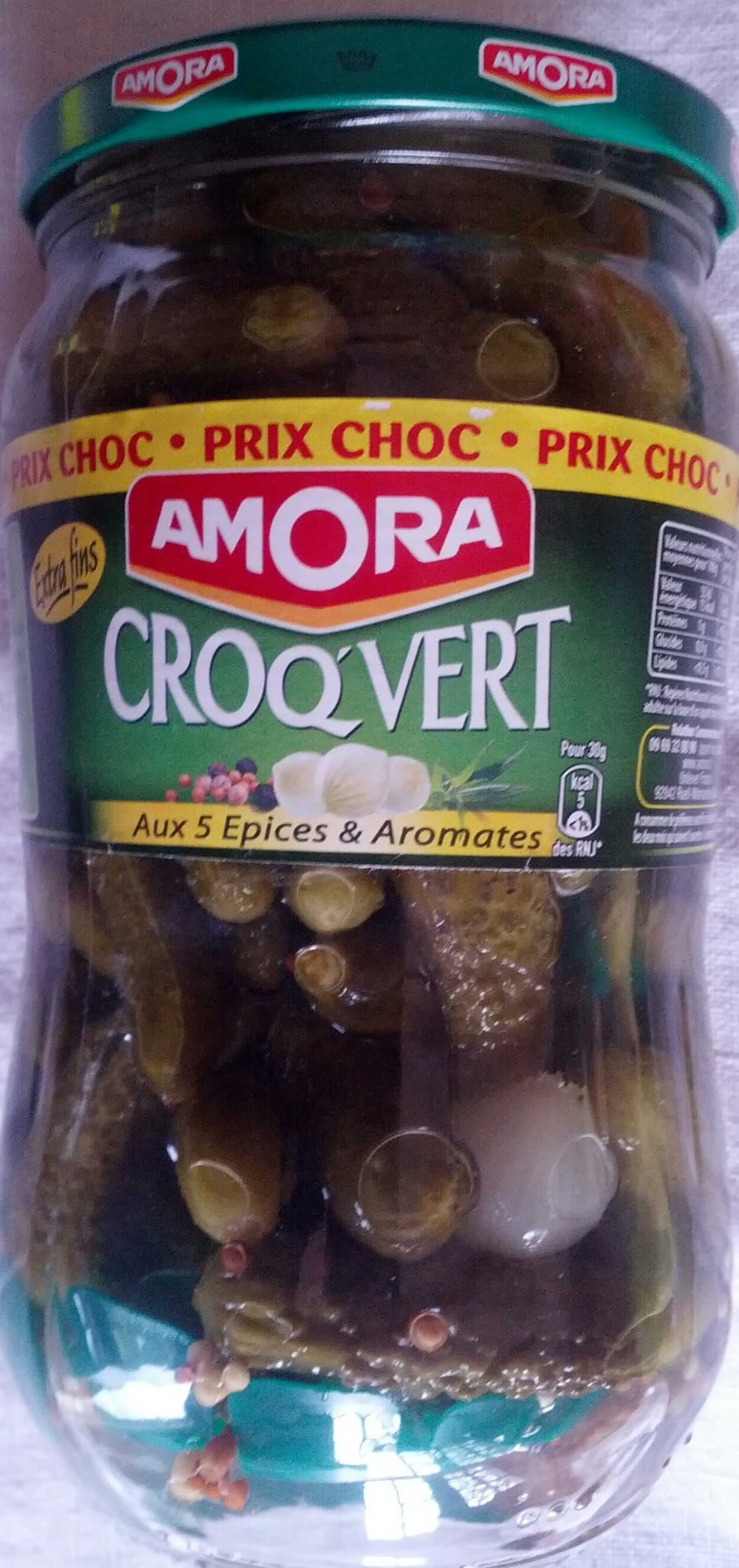 Amora Croq'Vert extra fins aux 5 épices & aromates packshot