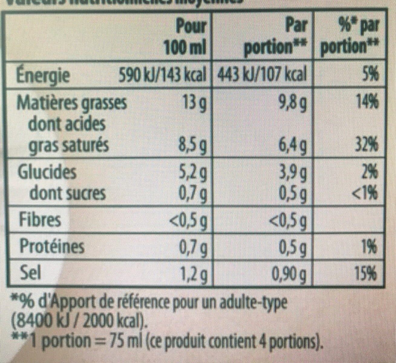 Knorr Knorr Sauce Chaude Beurre Blanc à l'Échalote Brique 30cl packshot