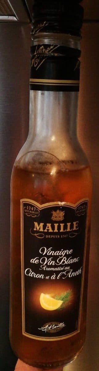Maille Vinaigre de vin blanc aromatisé citron et aneth packshot